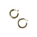 Gold Medium Hoops 18k