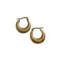Mini Swirl Gold Hoops