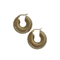 Swirl Gold Hoops