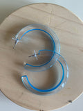 Clear Blue Hoops