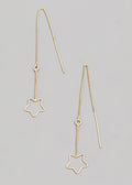 Star Threader Earrings