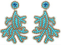 Blue Coral Earrings