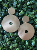 Round Gold Earrings