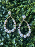 Oval Pearl Earrings