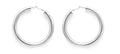Silver Wide Hoops