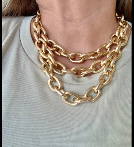 Golden Triple Necklace