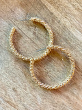 Chic Golden Hoops