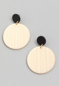 Acetate Disc Drop Earrings