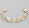 Cable Chain Cuff Bracelet