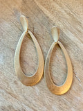 Oval Gold Earrings