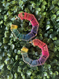 Swirl Warm Coloful Hoops