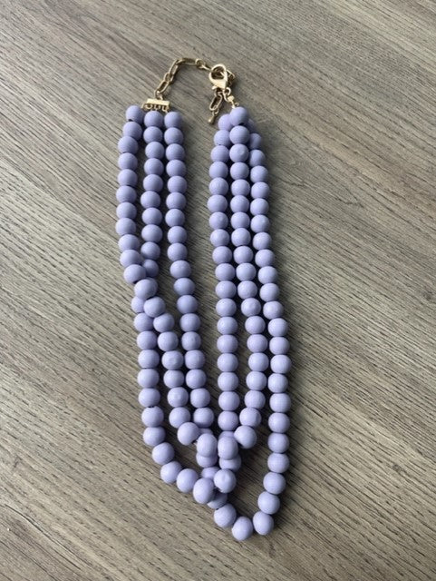 Purple Ball Necklace