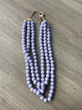 Purple Ball Necklace